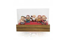 กล่องใส่ของสะสม-ฐานไม้สักเเท้